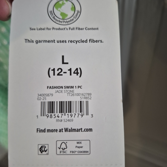 Green Gingham One-Piece Swimsuit - Picture 5 of 7